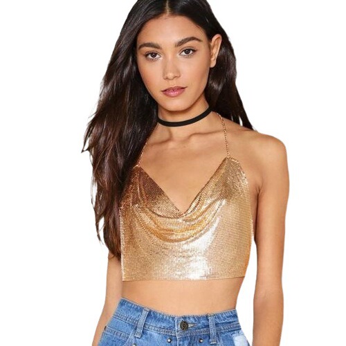 Accessories sexy clothing chain necklace aluminum mesh fabric chest chain body chain new product body chain