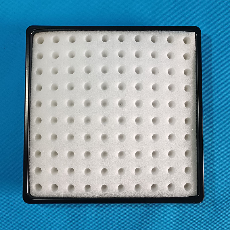 Compre uno gratis bandeja de cultivo de plántulas negras bandeja doméstica profundizar la hidroponía de plántulas cultivadas sin suelo esponja de agujero redondo de vegetales de hoja