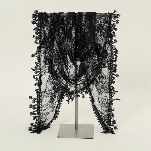 Hot selling lace monochrome Korean triangle scarf Fashion hollow women's solid color grape flower triangle scarf SJJ19