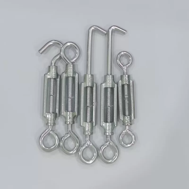 Manufacturer produces rope tightener, cable tightener, zinc alloy welded turnbuckle, open body turnbuckle bolt, eye hook, eye eye