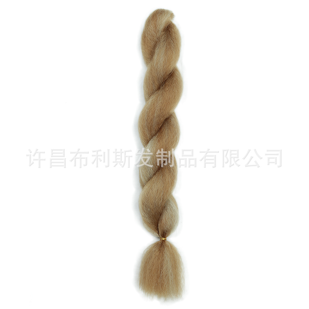 Peruica de trenza africana colorida de cabello de seda de baja temperatura 26 pulgadas de trenza de trenza grande trenza