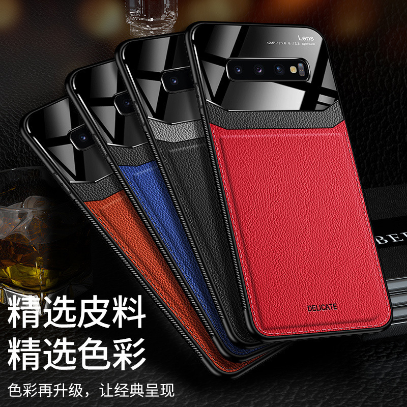 For Samsung Note20Pro Business Leather Pattern Case S21 + Phone Case S10Plus Mirror Eye Protection S22Ultra For Samsung Note20Pro Business Leather Pattern Case S21 + Phone Case S10Plus Mirror Eye Protection S22Ultra
