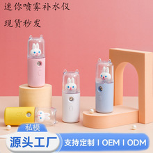 补水仪加湿器手持USB 充电补水仪喷雾蒸脸器喷雾仪可喷酒精消毒液