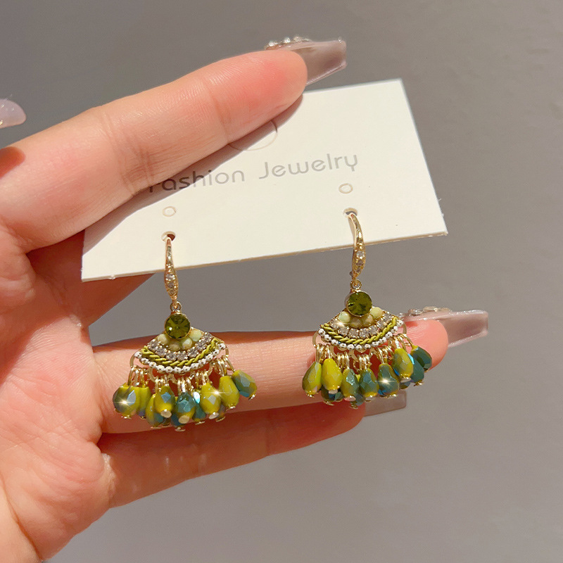 Retro ethnic small design fashionable earrings