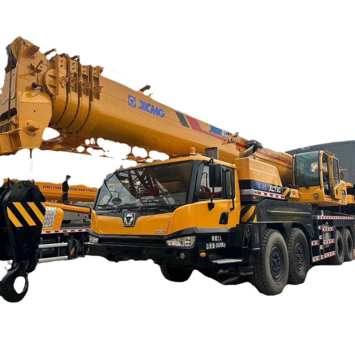 Venta de 80 toneladas de grúa de segunda mano de XCMG grúa de camión XCMG 80Ton usado Crane
