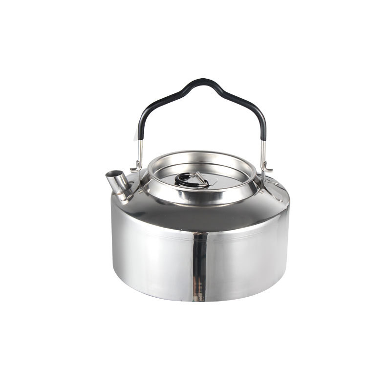 1200ml 검정색 단열 손잡이 주전자(304 강철 씰 없음)