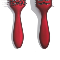 Bestselling New Metal Red Hollow Ribbed Comb with High Crown Design, Hand-painted Wavy Hair Styling Comb, Gift Set