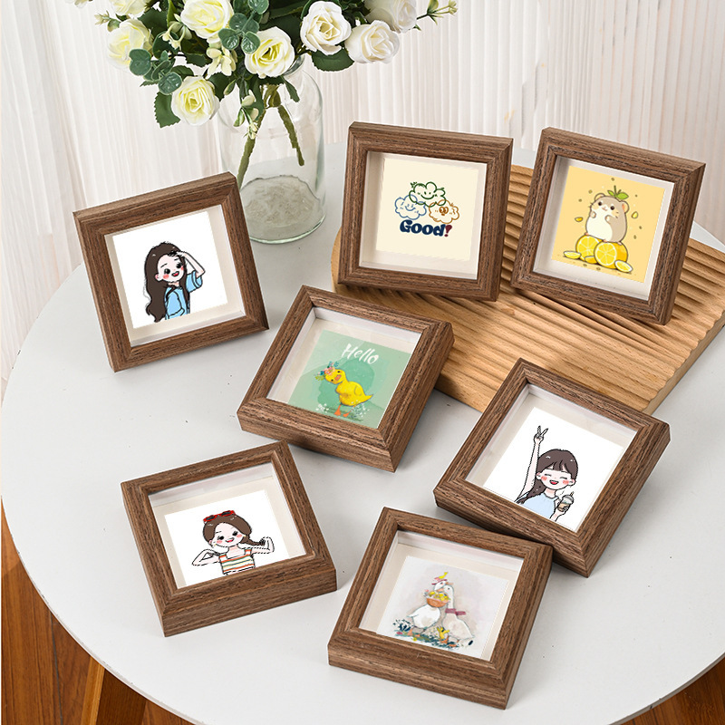 Wooden Photo Frames with an Elegant Feel, Embroidery and Calligraphy Framing, Wholesale Walnut Wood DIY Picture Frames Customization Wooden Photo Frames with an Elegant Feel, Embroidery and Calligraphy Framing, Wholesale Walnut Wood DIY Picture Frames Customization