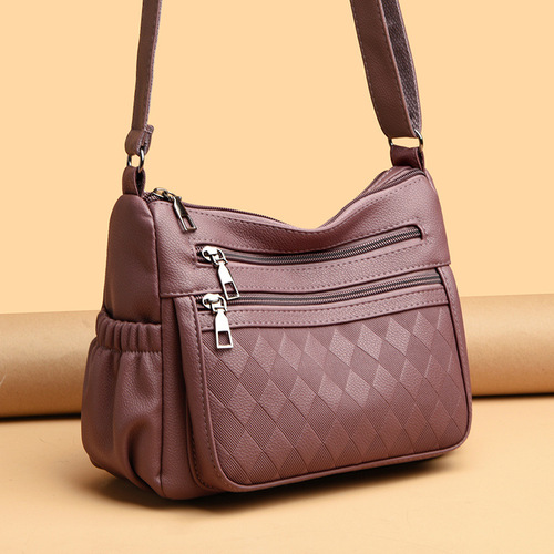 Women's Fashion Crossbody Bag Large Capacity Versatile Shoulder Bag Mother Bag Soft Leather Crossbody Bag Casual Bag 2025
