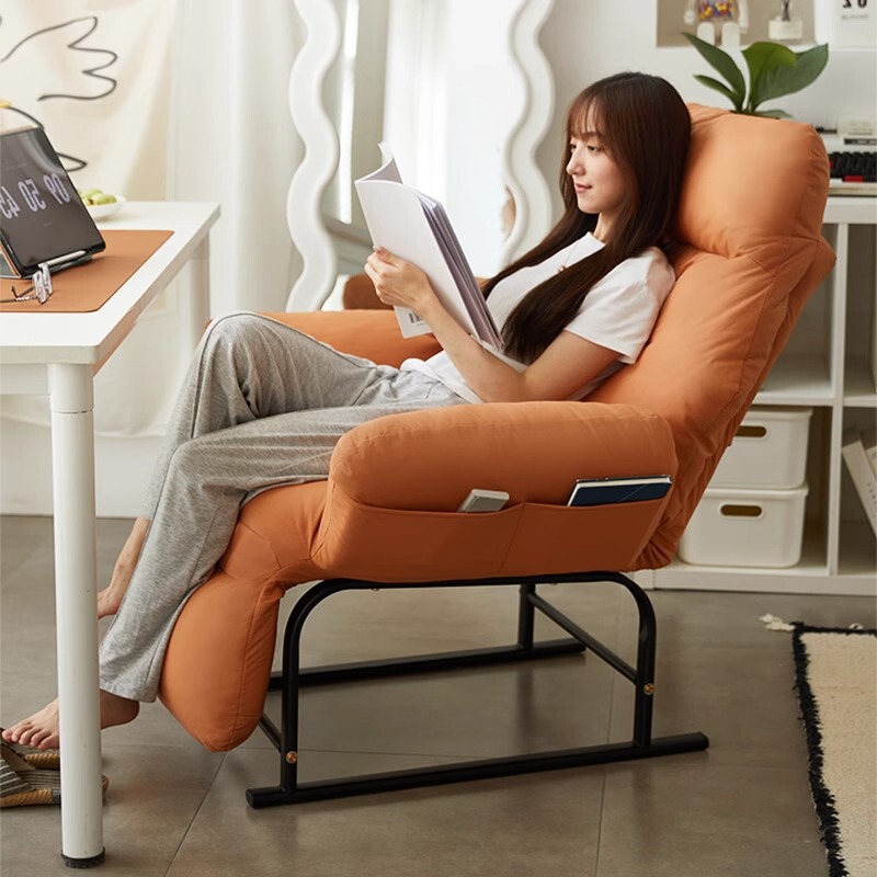 Computer Chair Home Backrest Sedentary Comfortable Desk Chair Dormitory College Student Lazy Sofa Chair Learning Swivel Chair