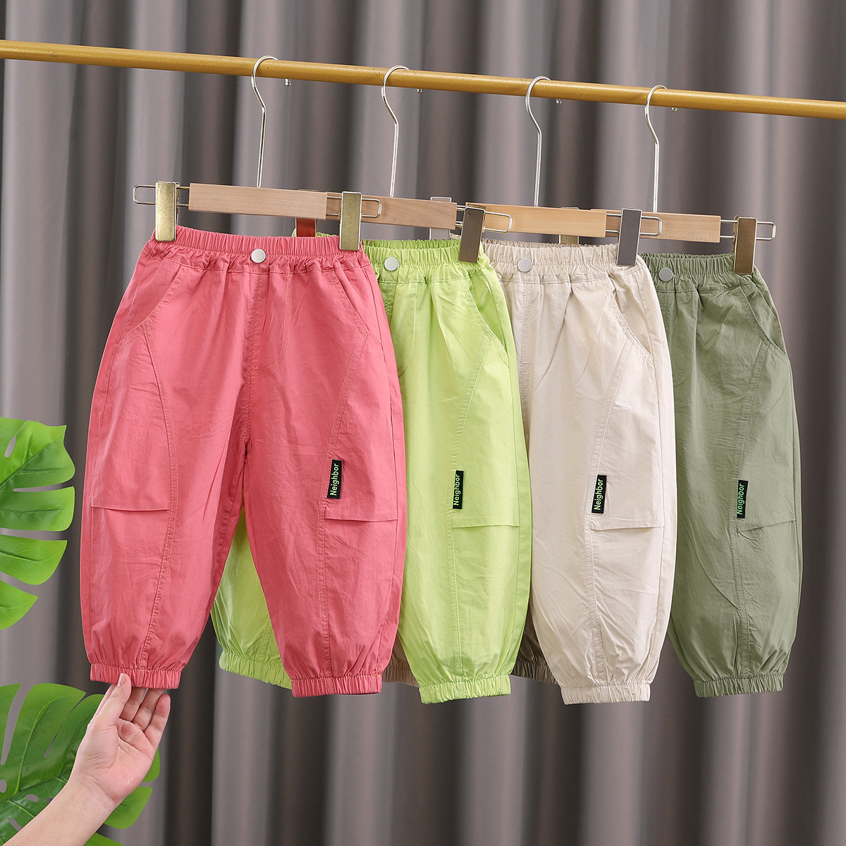 Children's Anti-Mosquito Pants, Girls' Pants, Summer Thin Boys' Quick-Drying Casual Pants, Kidsren's Cargo Pants, Summer Pants