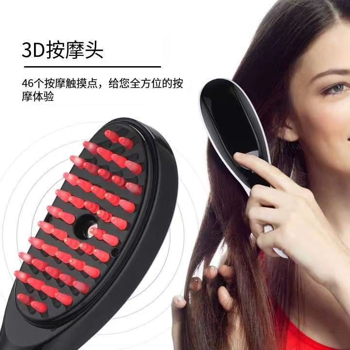 クロスボーダー電気マッサージコーム抗脱毛頭皮マッサージアプリケーター色光ヘアケアヘアコームヘアケア|undefined