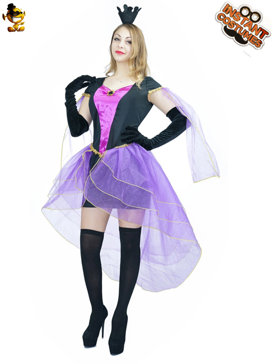 Bruja de Halloween para adultos Cosplay traje de fiesta gran bruja femenina Cosplay traje de rendimiento de etapa