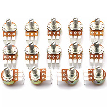 电位器带开关WH148 B500K B10K B50K B100K弯角调光开关柄长15mm