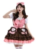 892 brown (skirt + headwear)