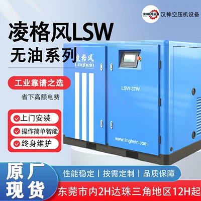 Lsw Series Lingge Oil-Free Air Compressor Industrial-Grade Intelligent Control Energy-Saving Low-Noise Screw Air Compressor (Hava kompressorları)