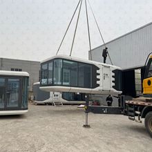 鲁班筑厂家太空舱移动房创意别墅住人苹果仓民宿酒店户外太空舱