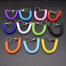 塑料弹簧绳钥匙扣EVA电话线伸缩绳包包卡套挂绳防丢弹簧绳钥匙链