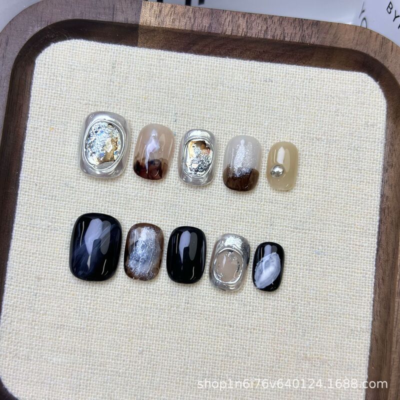 [Starry Night] high-grade cat's eye crystal pure hand-worn armor DIY creative jewelry wholesale real shot original high
