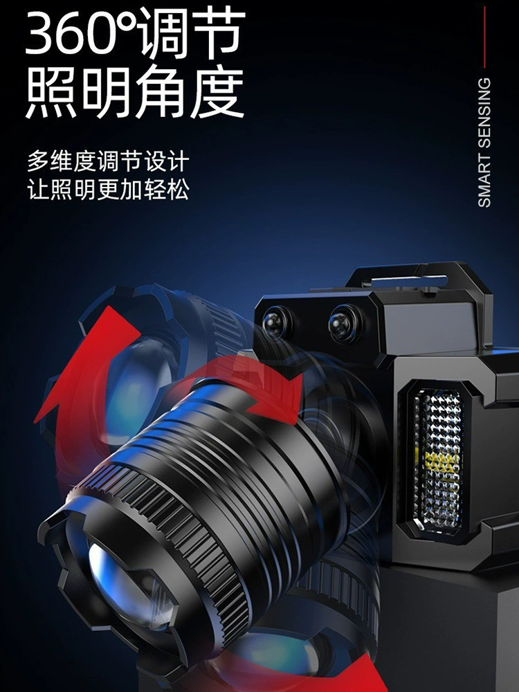 LED-индукционный туристический фонарь с датчиком движения