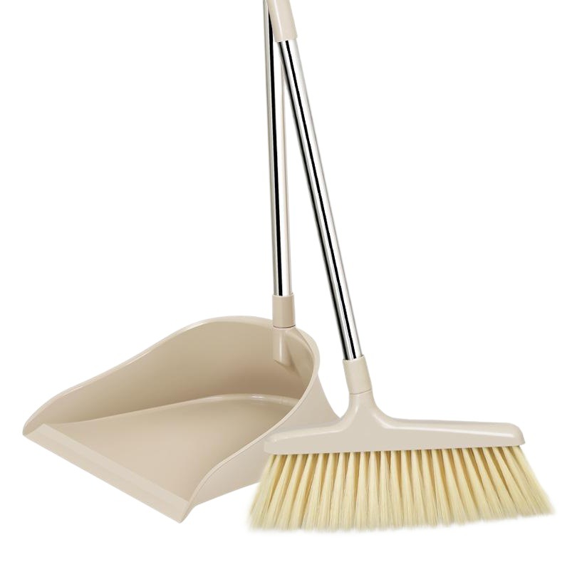 Fabricantes suministro ligero hogar escoba recogedor traje doble varilla en línea de compras de plástico escoba recogedor