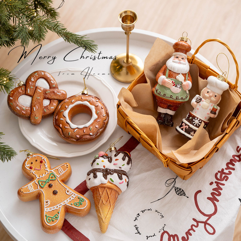 越境新品クリスマス装飾クリスマスツリー装飾ペンダント創意姜餅系老人ビスケットペンダント|undefined