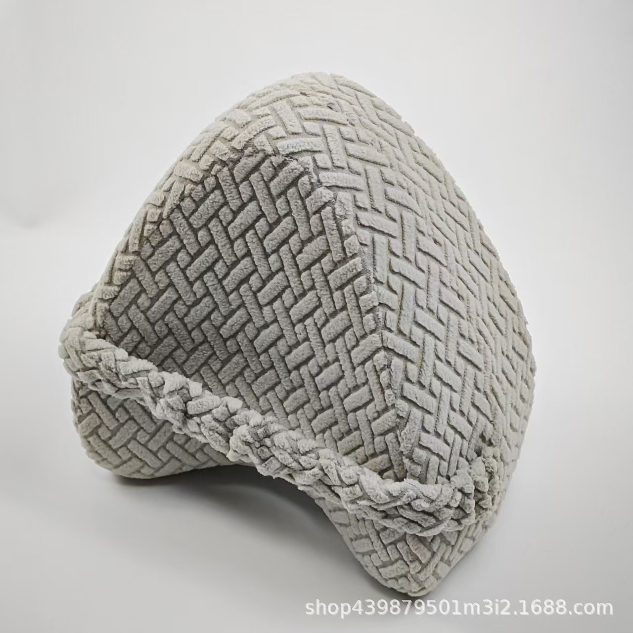 opp 포장 파란색 코어 + 회색 질감 스트랩 베갯잇