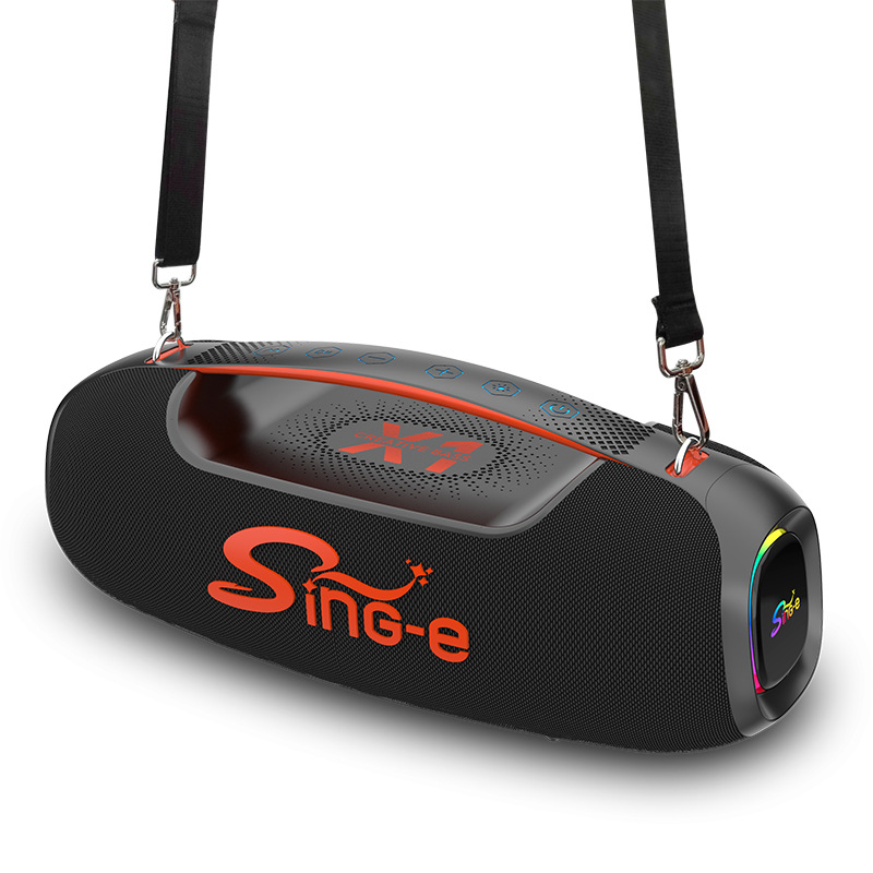 Altavoz Bluetooth ZQS-L21 con doble bocina, portátil recargable RGB, ideal para exteriores y fiestas