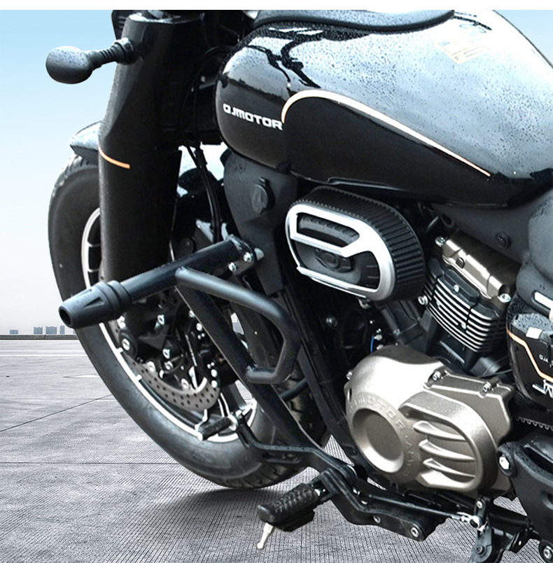 Suitable for Qianjiang Flash 400 motorcycle front bumper, Flash 400 AMT anti-fall bar, protective bar, modification accessories