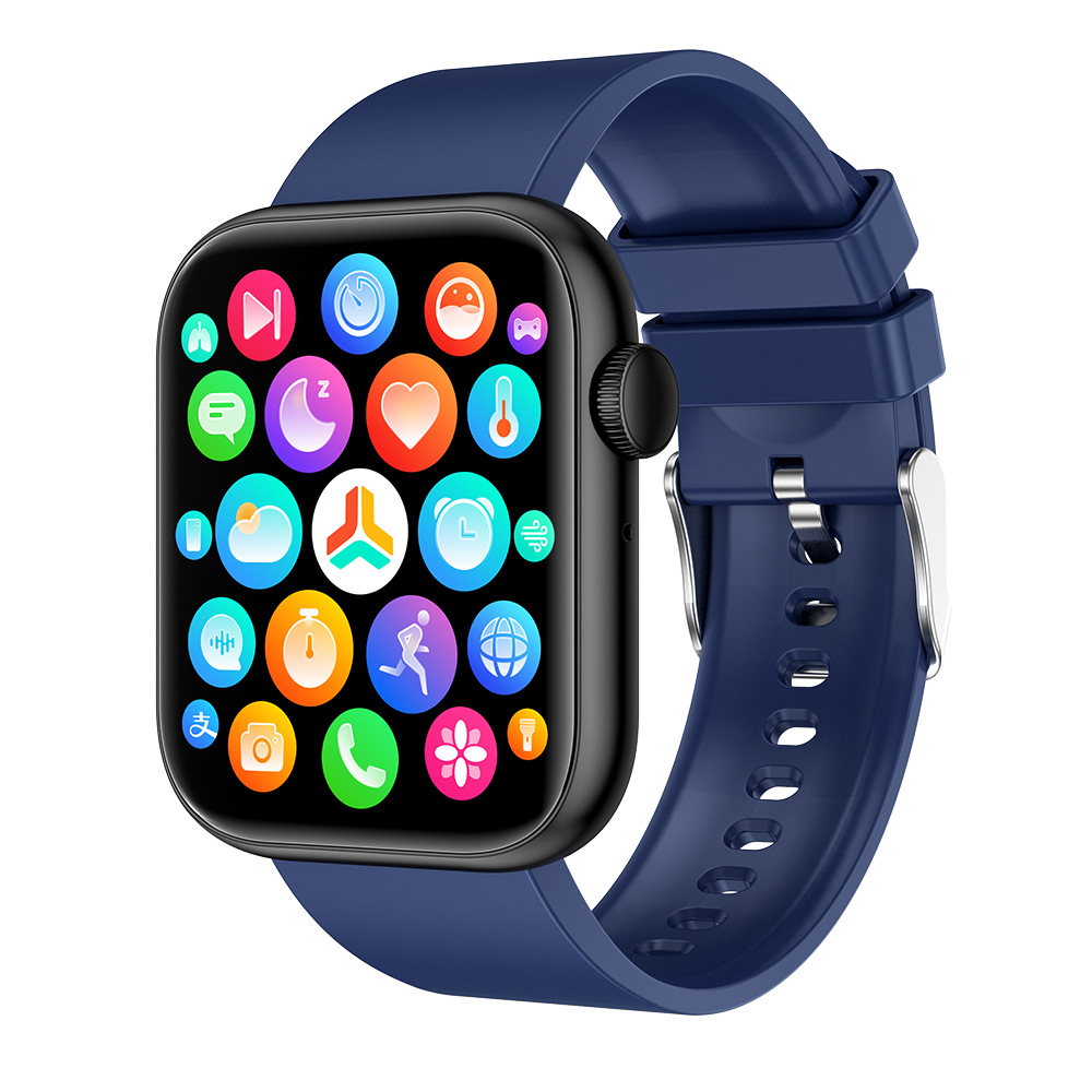 QX7 reloj inteligente nuevo Bluetooth llamada temperatura corporal Frecuencia Cardíaca oxígeno en la sangre monitoreo de oxígeno en la sangre asistente de voz deportes conteo de pasos