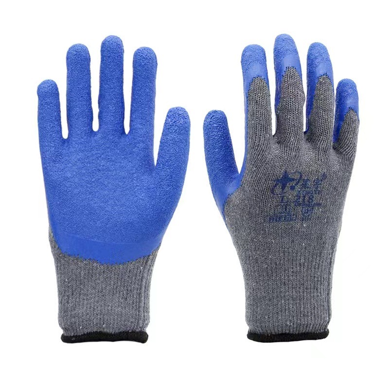 Xingyu guantes de látex al por mayor semi-inmersión guantes de protección laboral látex semi-colgante de 13 Pines de punto de nylon resistente al desgaste transfronterizo importado