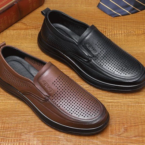 2025 нескользящих перфорированных сандалий с легкой подошвой, летние мужские сандалии в стиле casual, оптовая доставка.