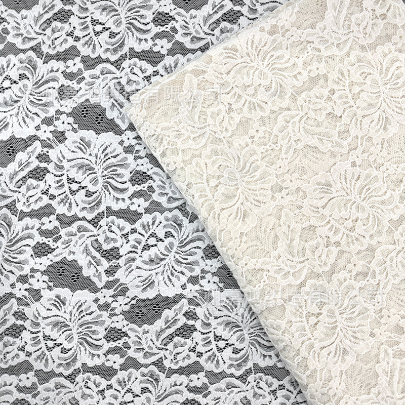 Nueva tela de encaje de Chenille brocado poliestireno encaje elástico base chaqueta calentante vestido de encaje