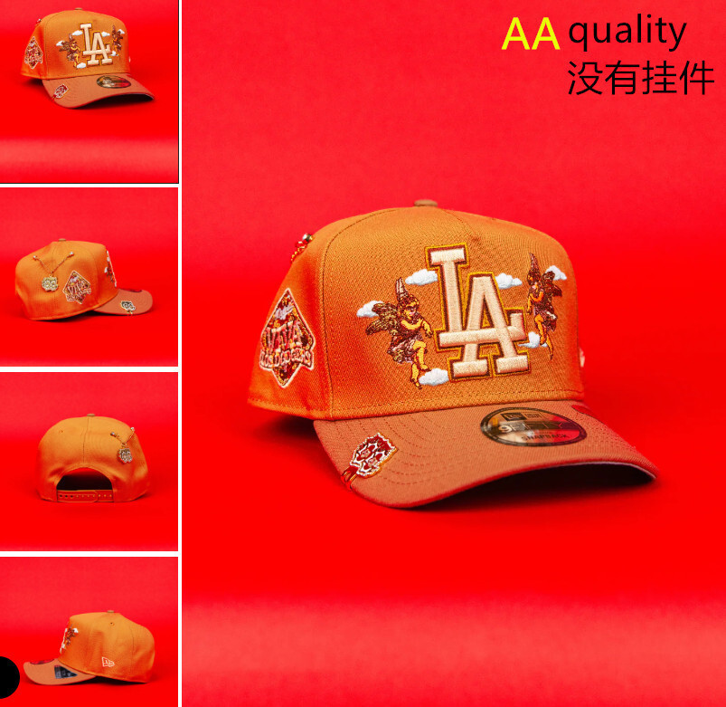 Comercio exterior transfronterizo al por mayor 2026 AA gorra de boca de pato bordado tridimensional ajustable gorra de hip-hop Yankees Dodgers