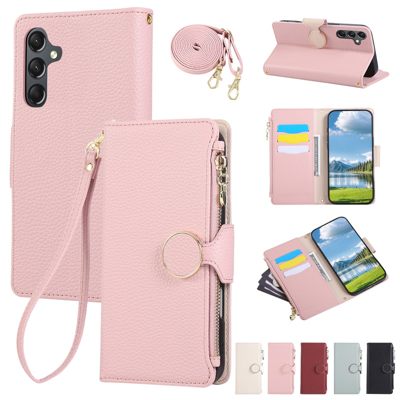 Suitable for Samsung Z Fold 30% off Foldable Screen Phone Case S26Ultra Round Buckle Zipper A57 Anti-Fall Protective Case
