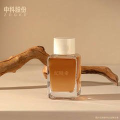 Light Luxury High-Grade 30ml U-shaped Flat Square Bottle Aromatherapy Essential Oil Refill Bottle with Double Lid Shampoo Essence Glass Bottle