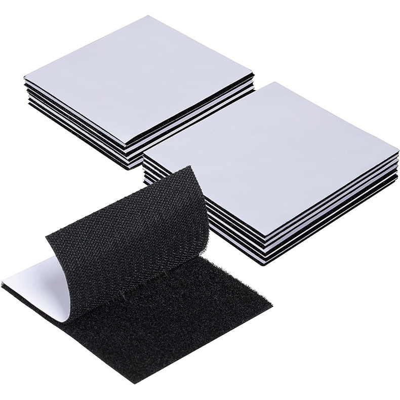 Sofa Cushion Adhesive Velcro Square Hook and Loop Adhesive Carpet with Glue Devil Felt Hook and Loop Tape DIY Nylon Buckle