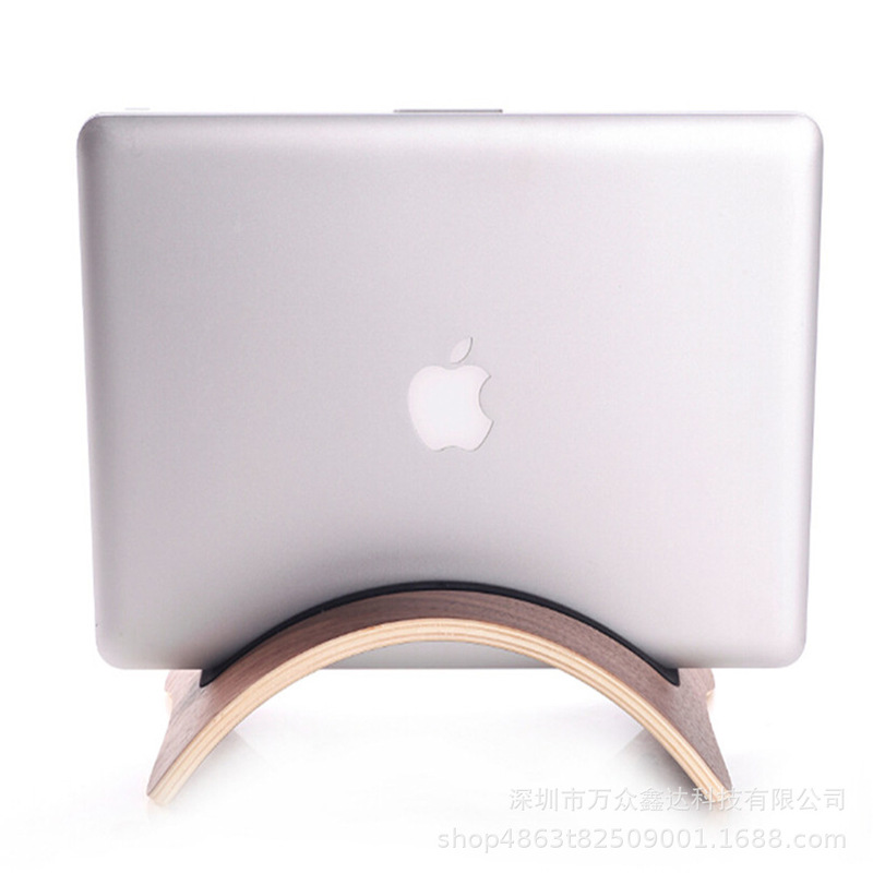 Suitable for Apple laptop stand macbook stand storage rack wooden notebook stand