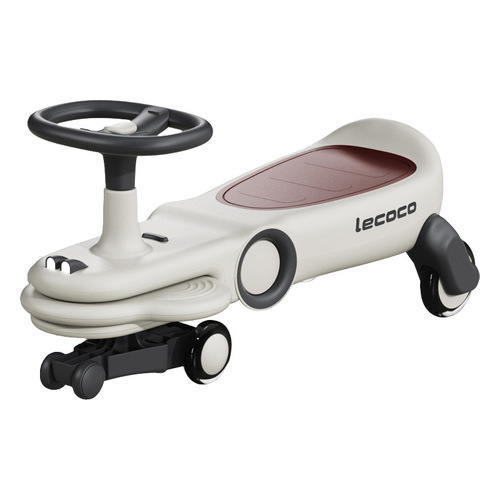 lecoco children's twist car boys and girls 1-3 years old silent universal wheel anti-rollover baby yo-yo car