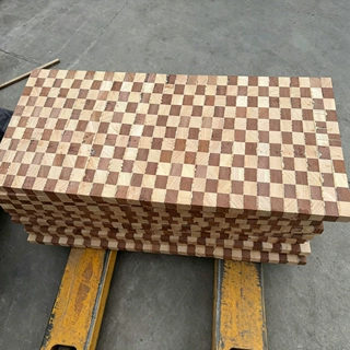 相思木菜板订做双色棋盘格砧板披萨盘双色板厨房跨境定制量大价优
