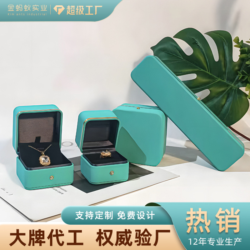 New high-grade Phnom Penh Rounded Jewelry Box Jewelry Box Ring Necklace Box Jewelry Storage Box Spot Wholesale