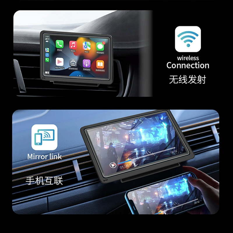 7-дюймовый экран CarPlay удобный беспроводной и проводной Bluetooth FM передает изображение в HD при парковке