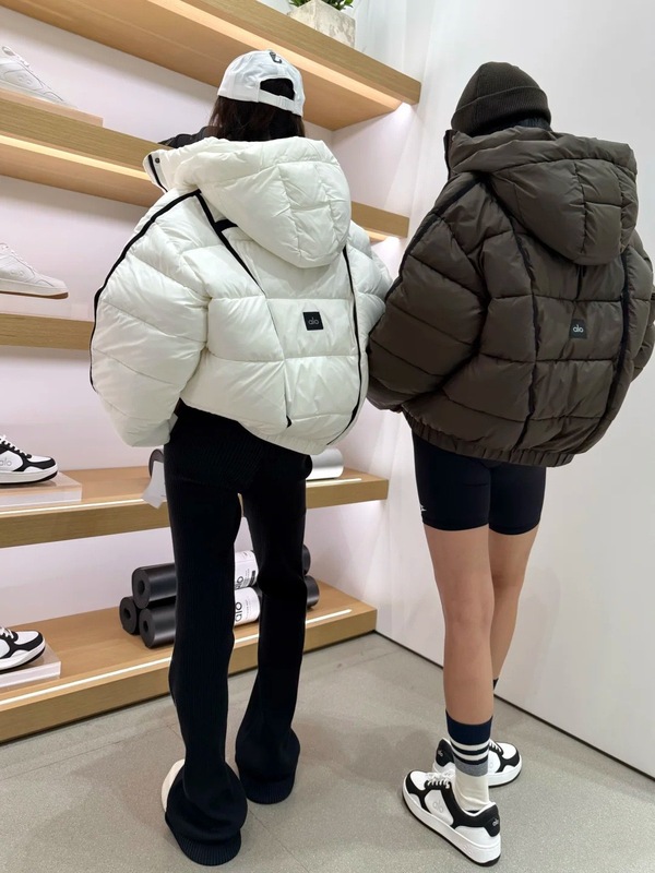 现货alo短款羽绒服女连帽肯豆同款外套加厚个性百搭防寒保暖棉服|undefined