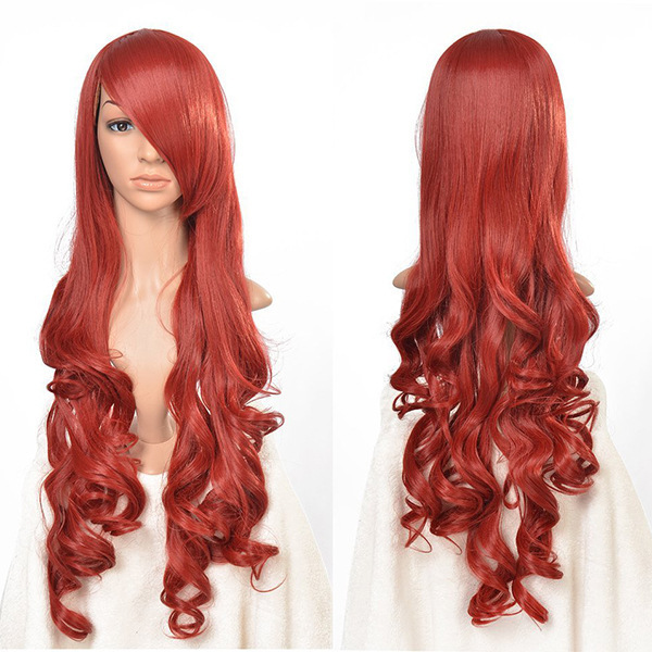 Foreign Trade Cosplay Wig Long Curly Hair Anime Realistic Cosplay Big Wave Full Head Wig Wholesale Exotic Style