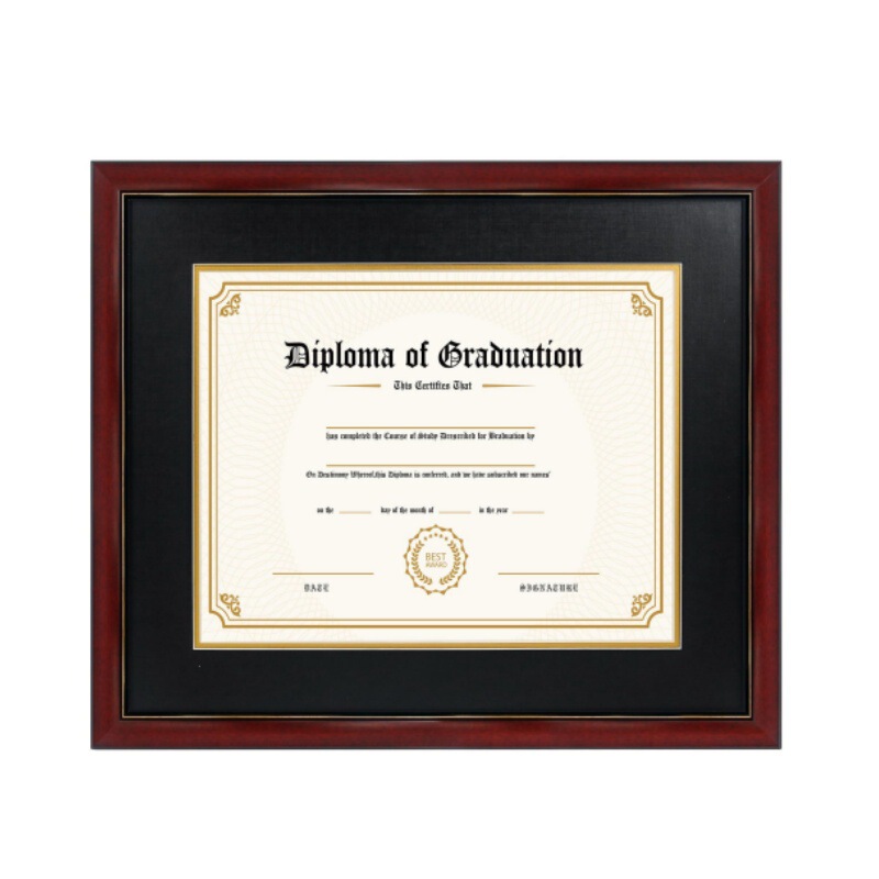 Amazon Cross-Border 11X17 Graduation Diploma Frame with Tassel Certificate Display Frame Gold-Edged Photo Frame Decorative Picture Frame