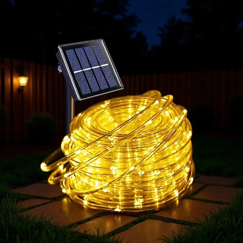 Led Solar Copper Wire Tube Lights Party Garden Porch Courtyard Holiday Decoration Lighting Solar Copper Wire Lights