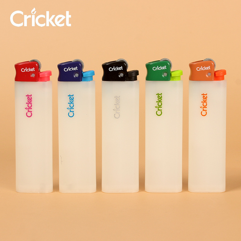 cricket草蜢磨砂白绿头蓝头防爆滑轮家用一次性砂轮火石打火机|undefined