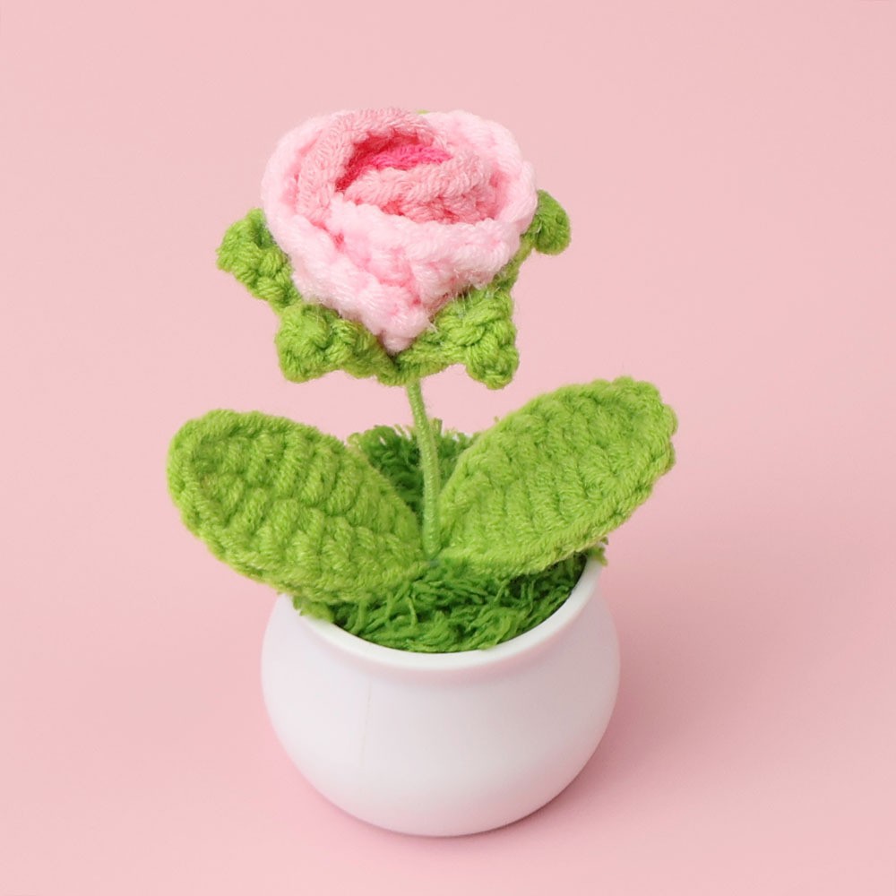 Polvo degradado - maceta de rosas de burbuja única (maceta blanca)