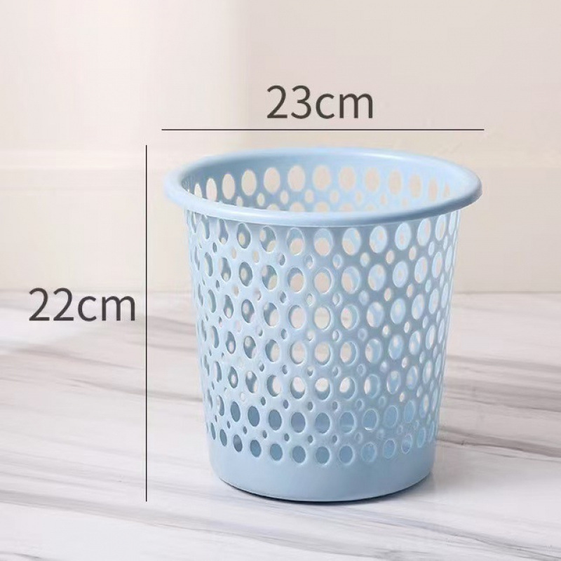 シンプルなバスルームリビングルームプラスチックゴミ箱卸売中空ゴミ箱紙バスケット5元店の小物卸売|undefined