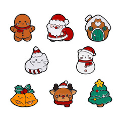 オリジナルの新しいクリスマスシリーズブローチ外国貿易人気の鐘雪だるま服アクセサリーハロウィン漫画バッジ